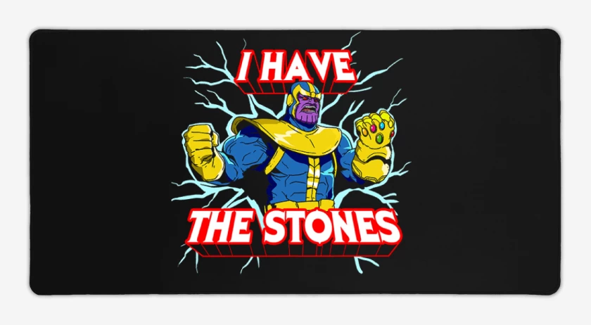 Mouse pad Gamer Negro de Thanos 2