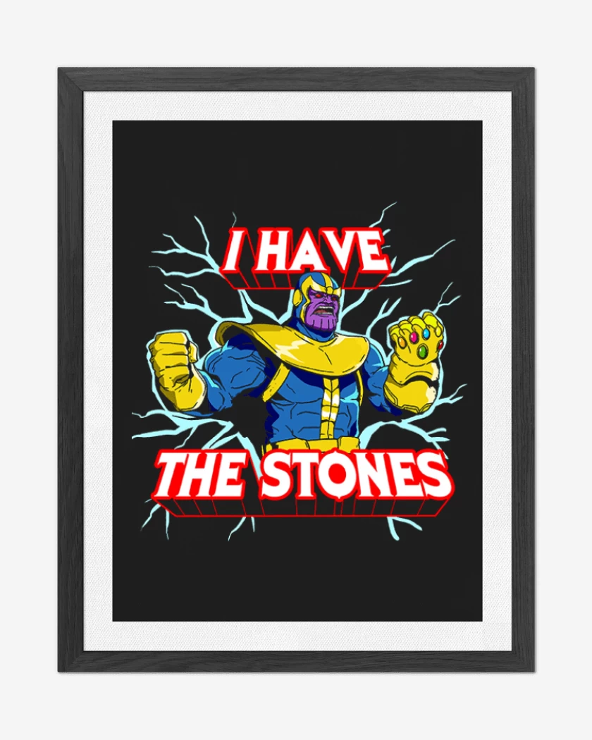 Cuadro decorativo Negro de Thanos 2