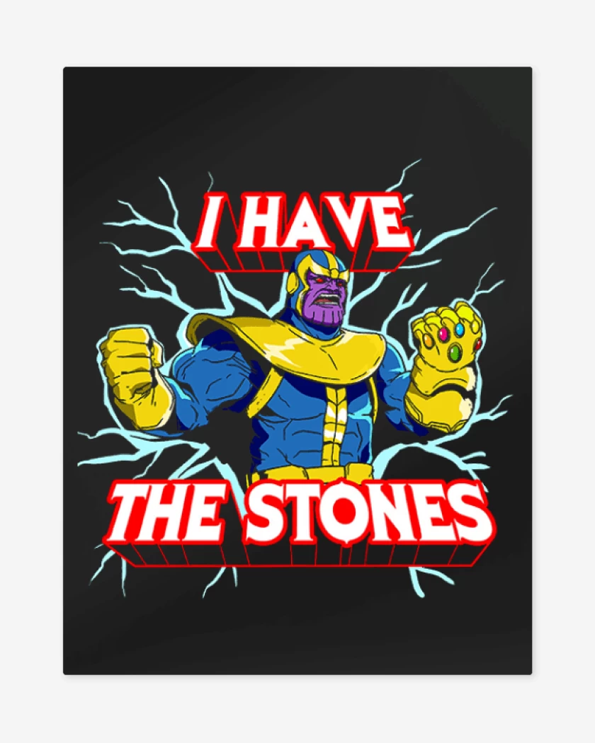 Print metalico Negro de Thanos 2