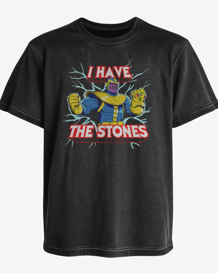 Polera desgastada Negro de Thanos 2