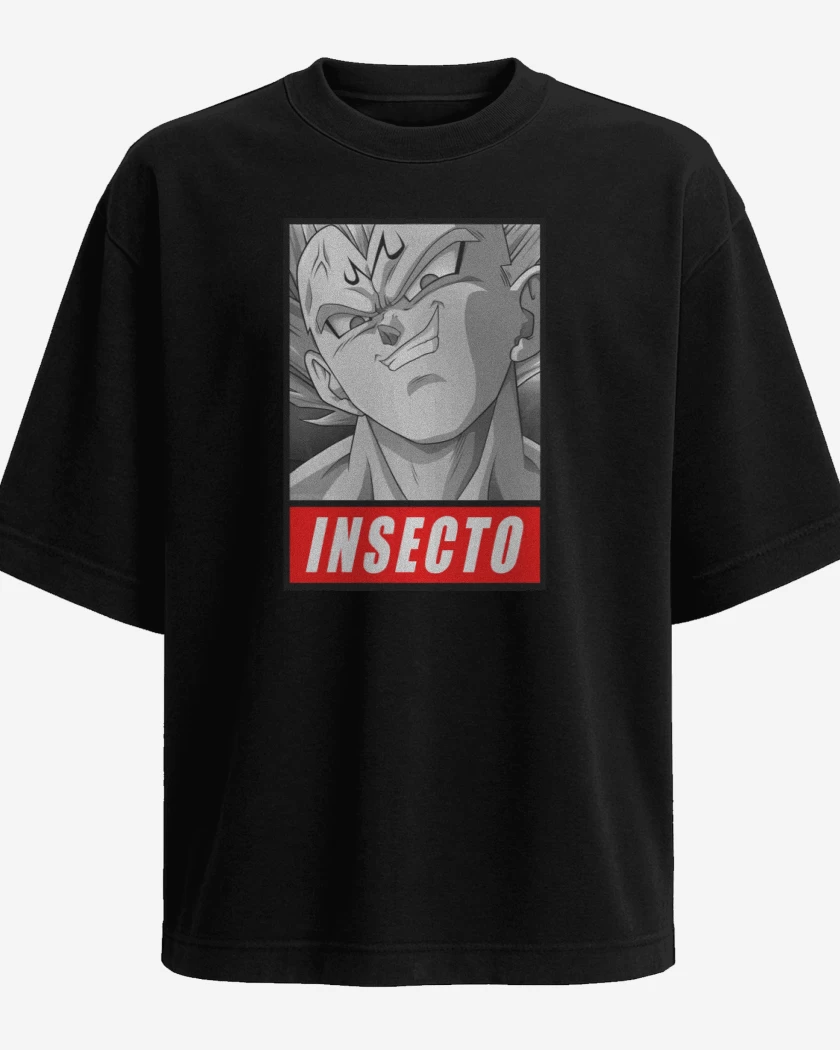 Polera Oversize Negro de Insecto 2