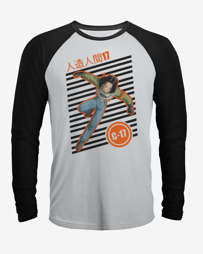 Polera Raglan Campeon androide 17
