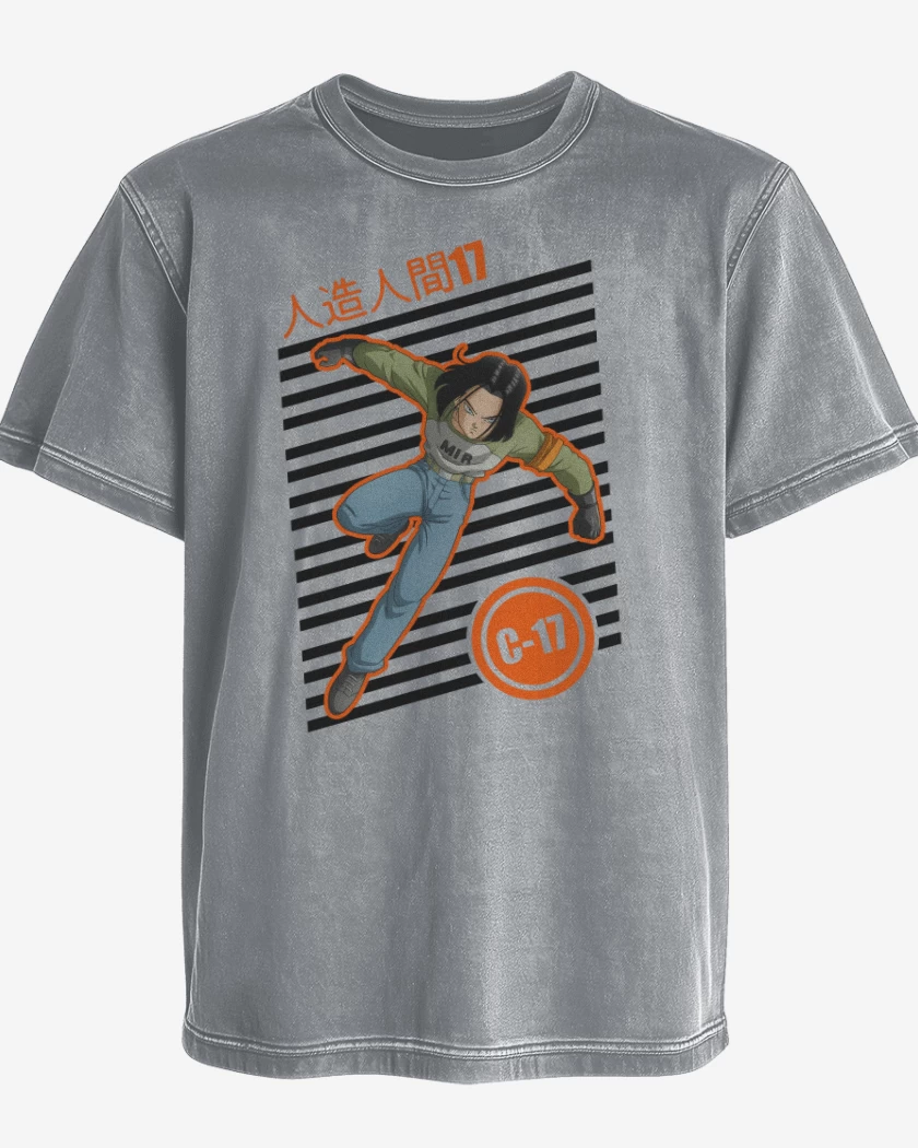 Polera desgastada Campeon androide 17