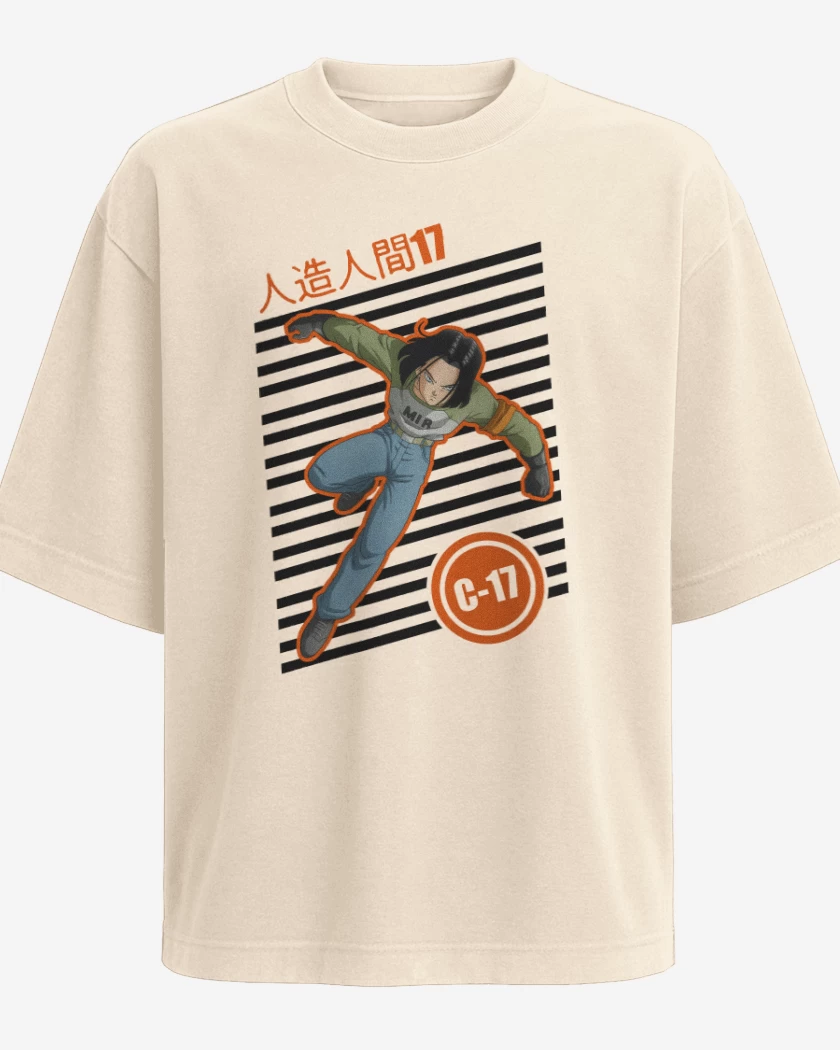 Polera Oversize Campeon androide 17