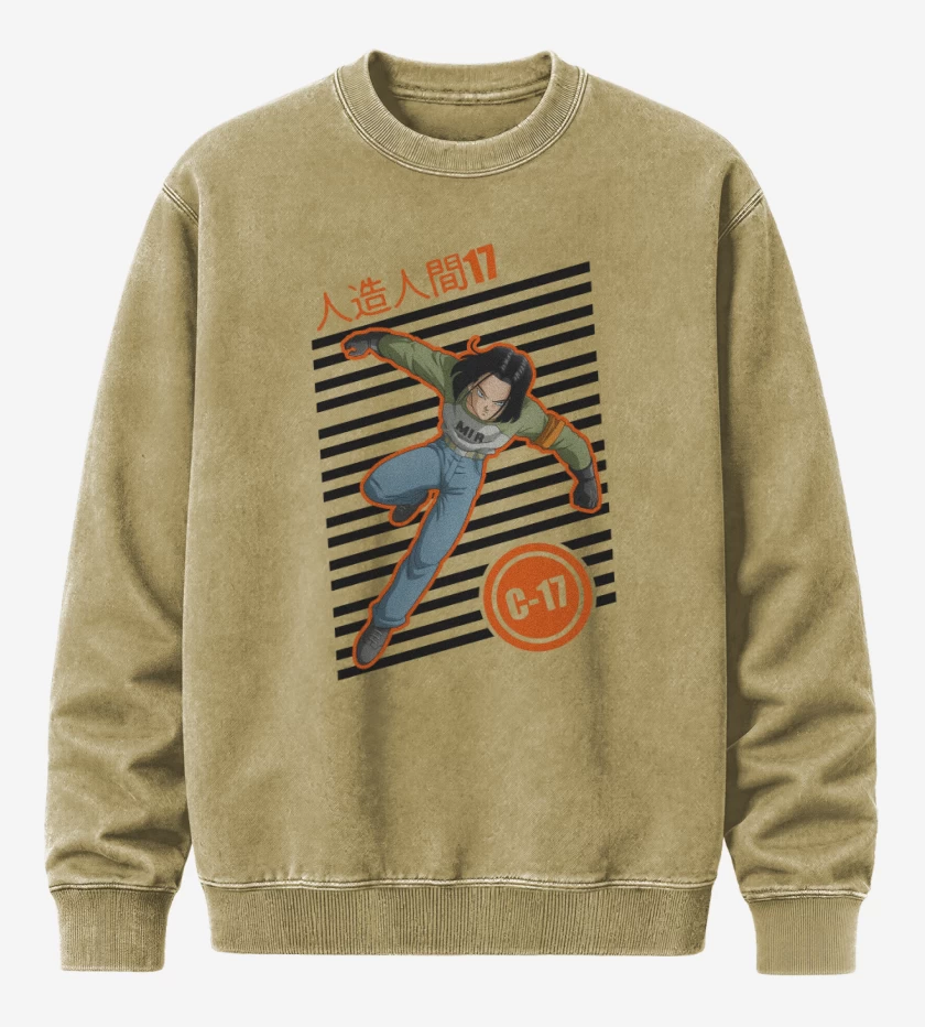 Poleron Polo Acid Wash Beige de Campeon androide 17