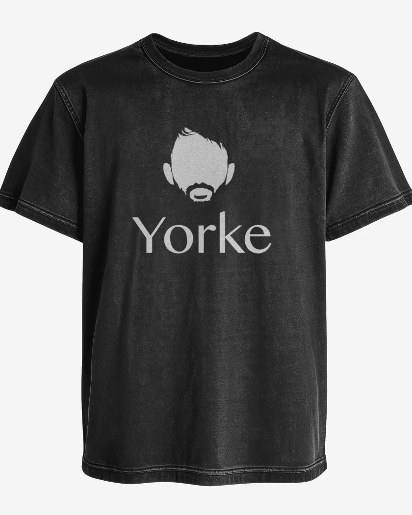Polera desgastada Negro de Yorke