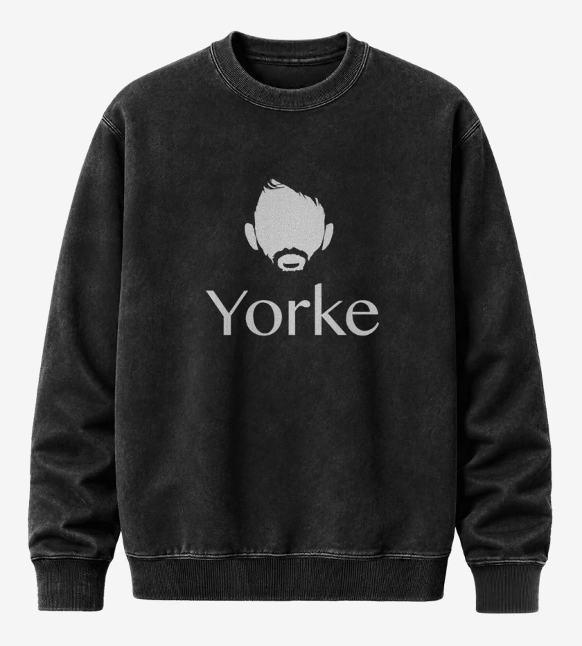 Poleron Polo Acid Wash Negro de Yorke
