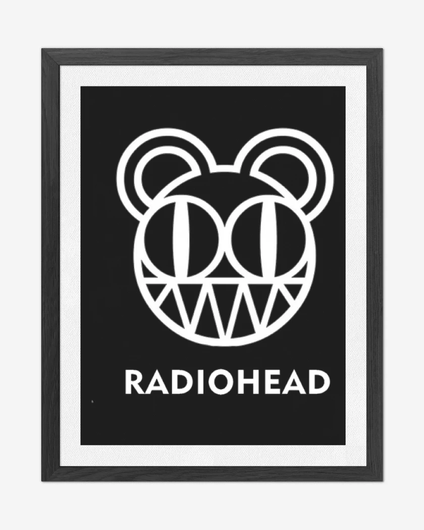 Cuadro decorativo Negro de Radiohead - Logo
