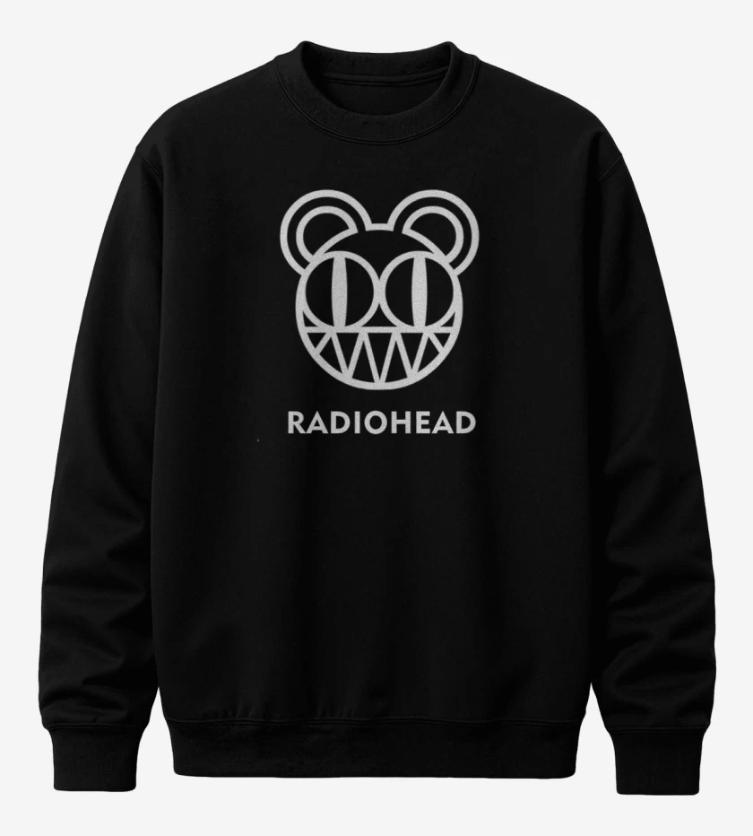 Poleron polo Negro de Radiohead - Logo