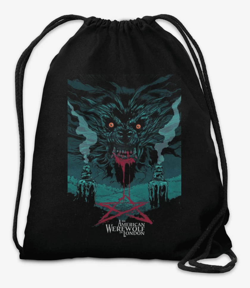 Mochila Negro de Hombre lobo americano en londres