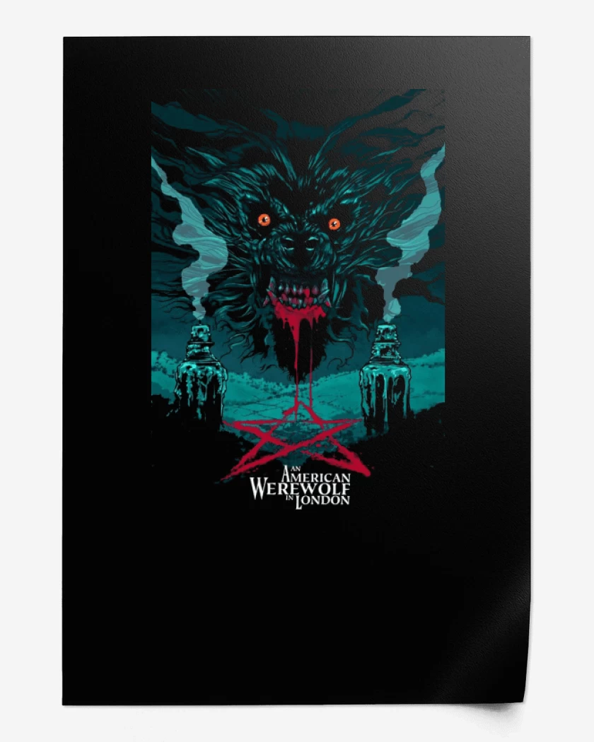 Print Hombre lobo americano en londres