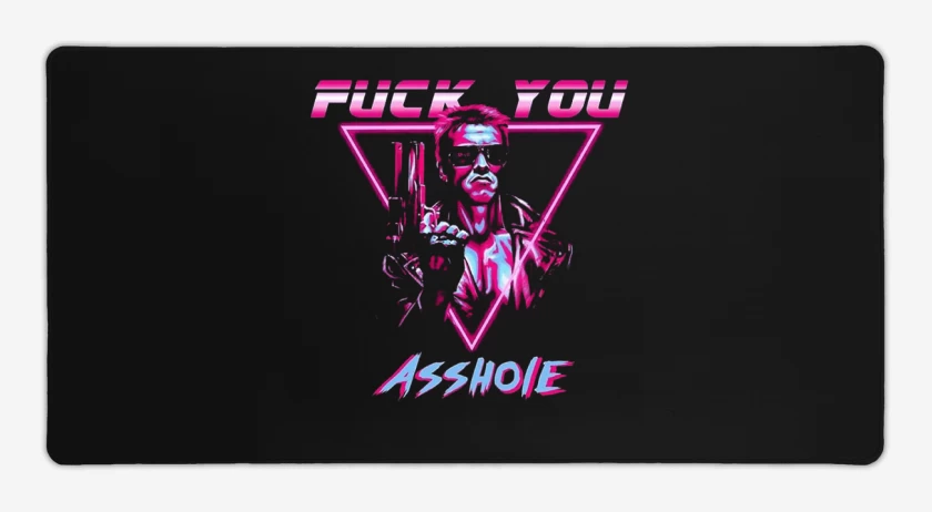 Mouse pad Gamer Terminator fuck you
