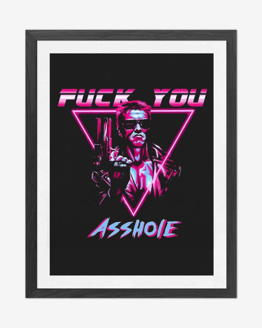 Cuadro decorativo Terminator fuck you