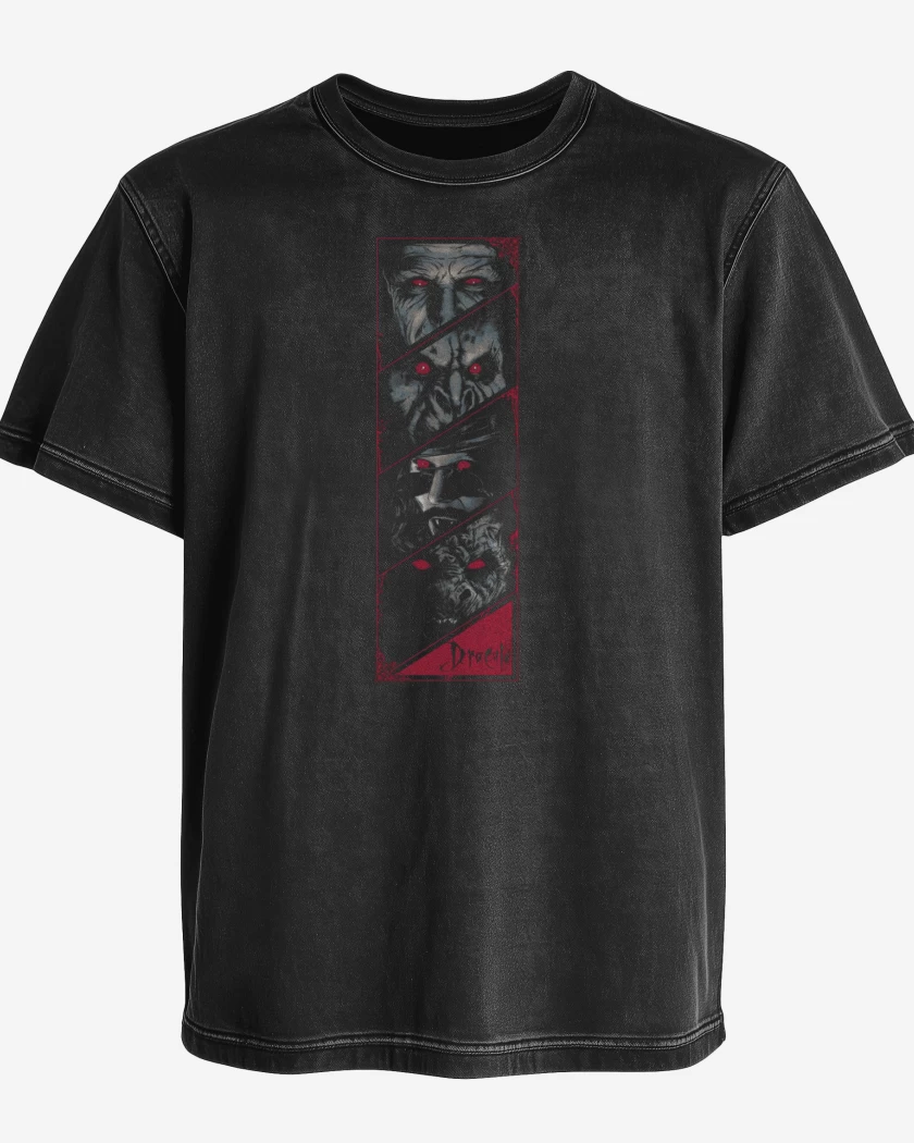 Polera desgastada Dracula bram stoker