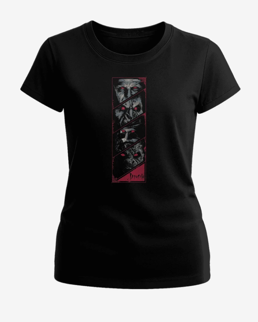 Polera de Mujer Negro de Dracula bram stoker