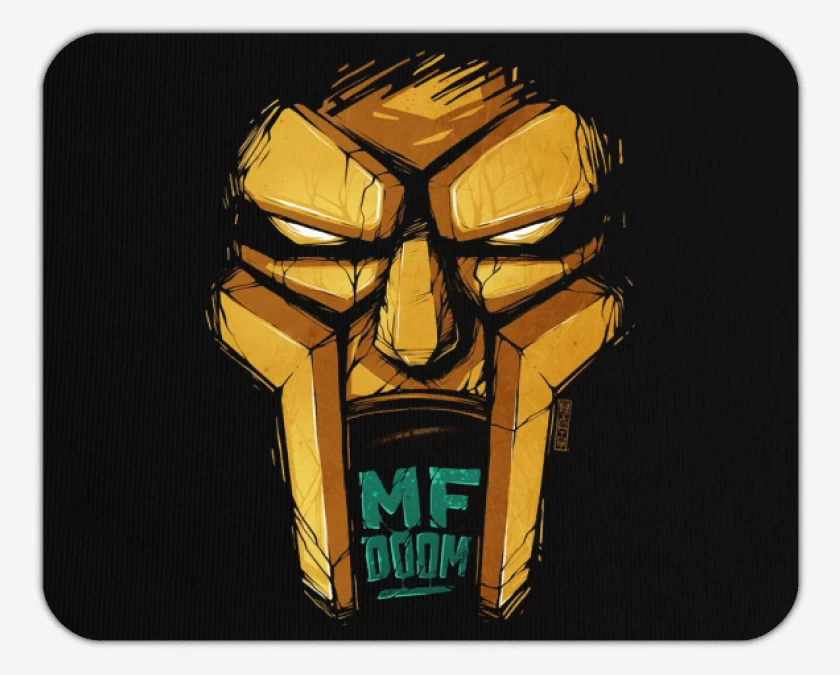 Mousepad Negro de MF DOOM