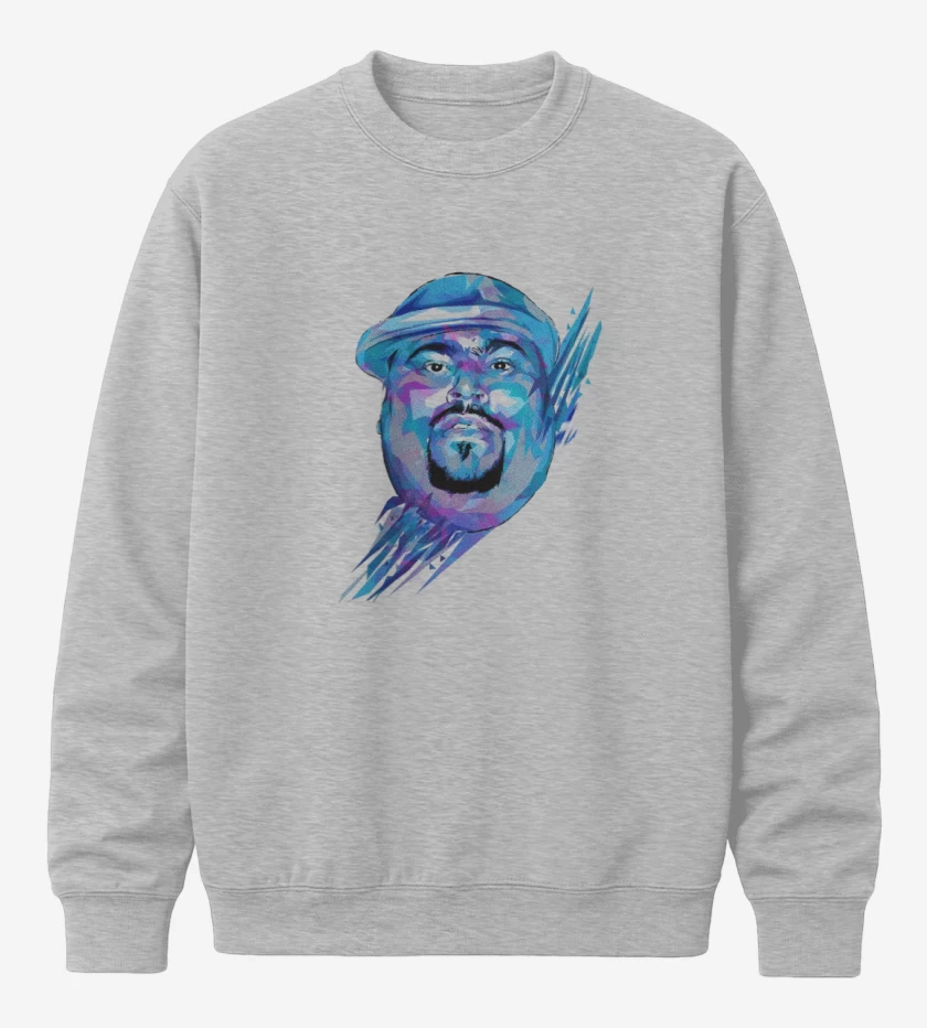Poleron polo Gris Melange de BIG PUN