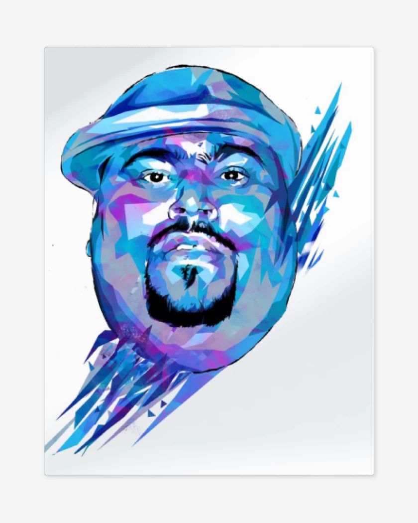 Print metalico Blanco de BIG PUN