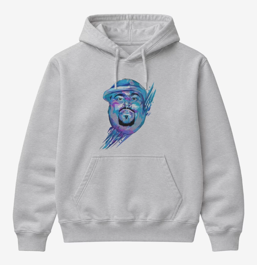 Poleron Canguro básico Gris Melange de BIG PUN