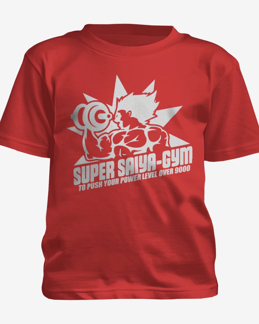 Polera de niño Rojo de Super Saiya-Gym