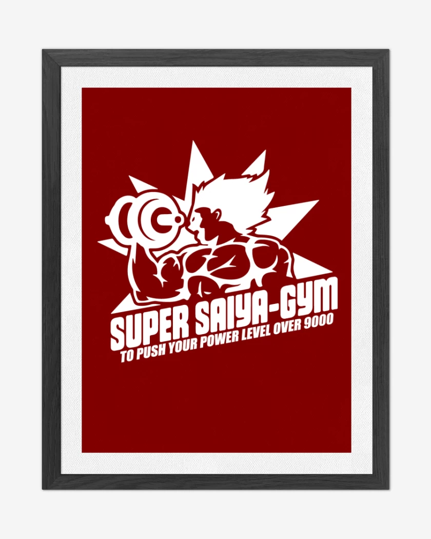 Cuadro decorativo Super Saiya-Gym