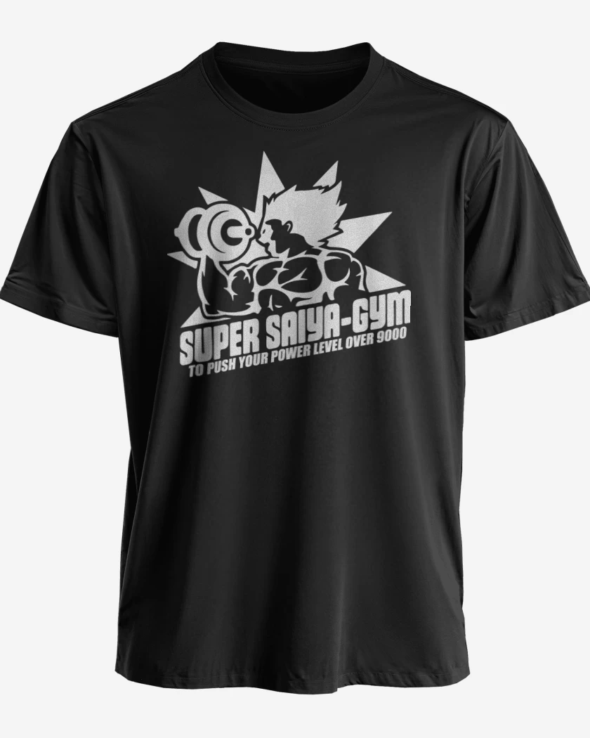 Polera premium Negro de Super Saiya-Gym