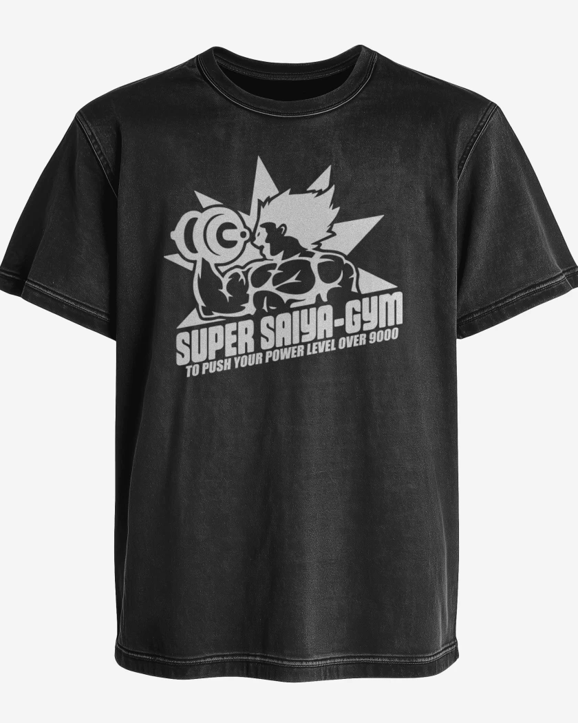 Polera desgastada Super Saiya-Gym