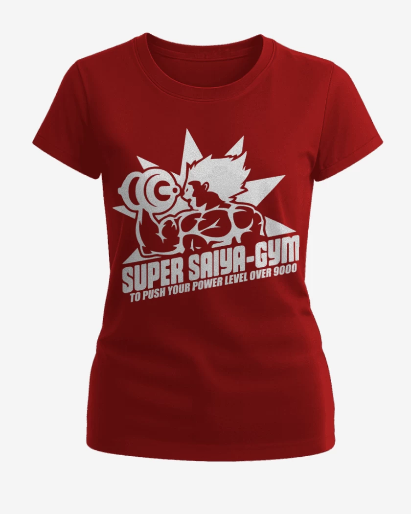 Polera de Mujer Rojo de Super Saiya-Gym