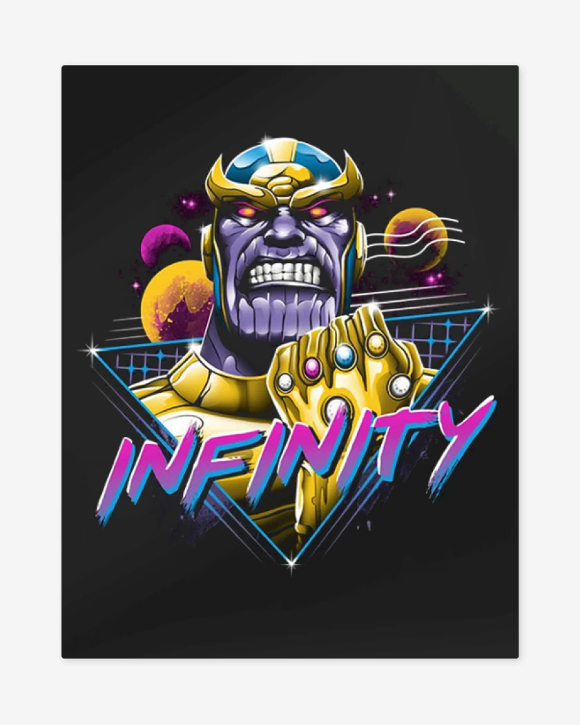 Print metalico Negro de THANOS INFINITY