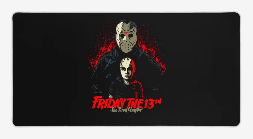 Mouse pad Gamer Negro de Jason Friday The 13