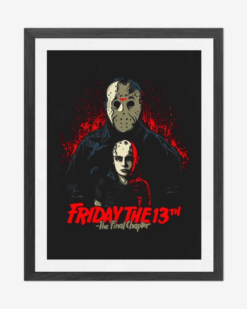 Cuadro decorativo Negro de Jason Friday The 13