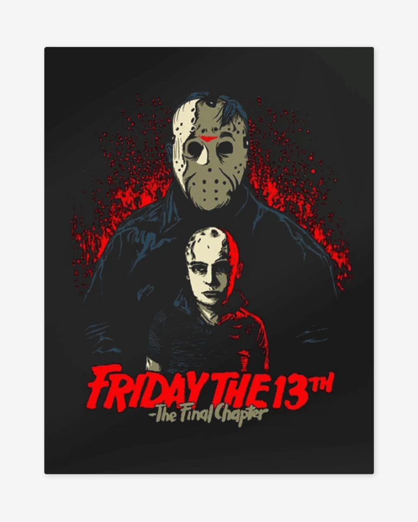 Print metalico Negro de Jason Friday The 13