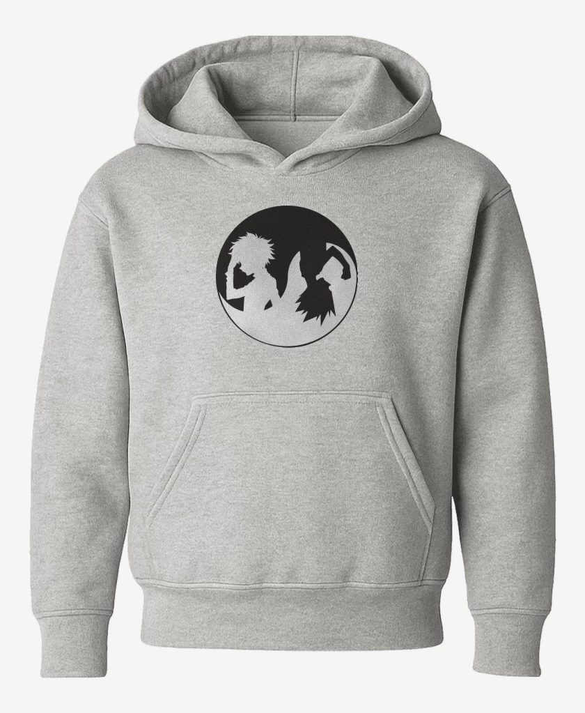 Poleron de niño Gris Melange de Hunter x yin yang