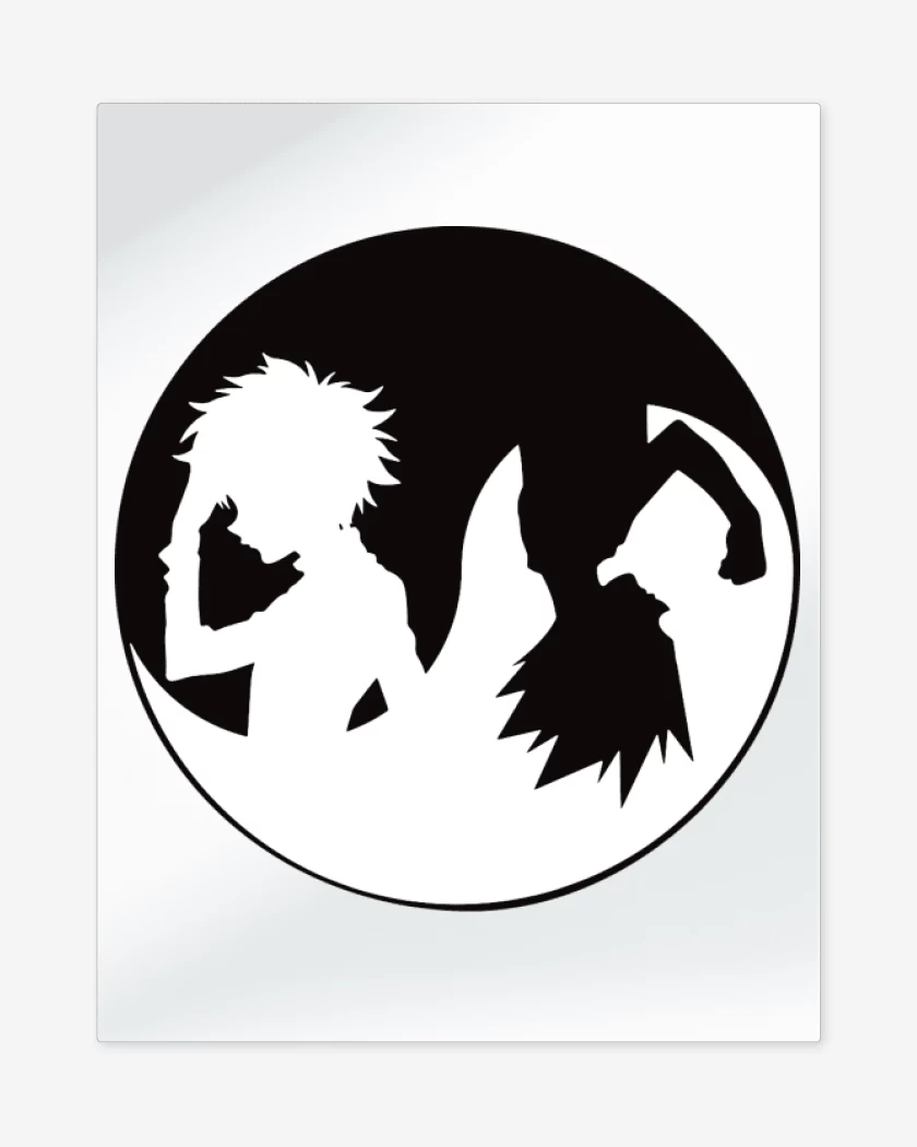 Print metalico Blanco de Hunter x yin yang
