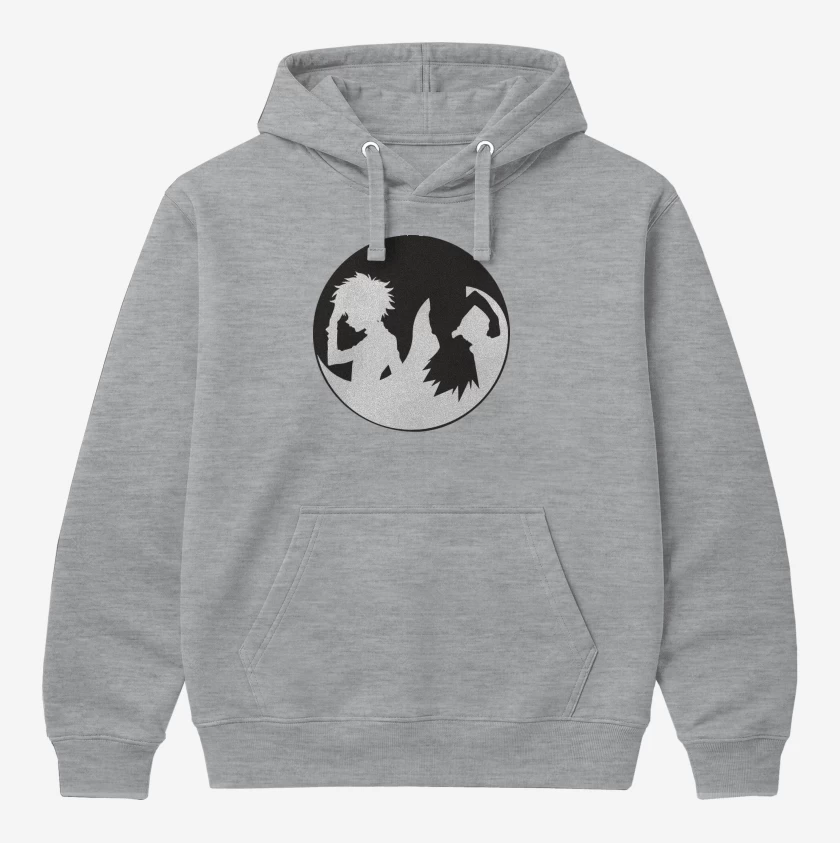 Polerón Canguro Gris Melange de Hunter x yin yang
