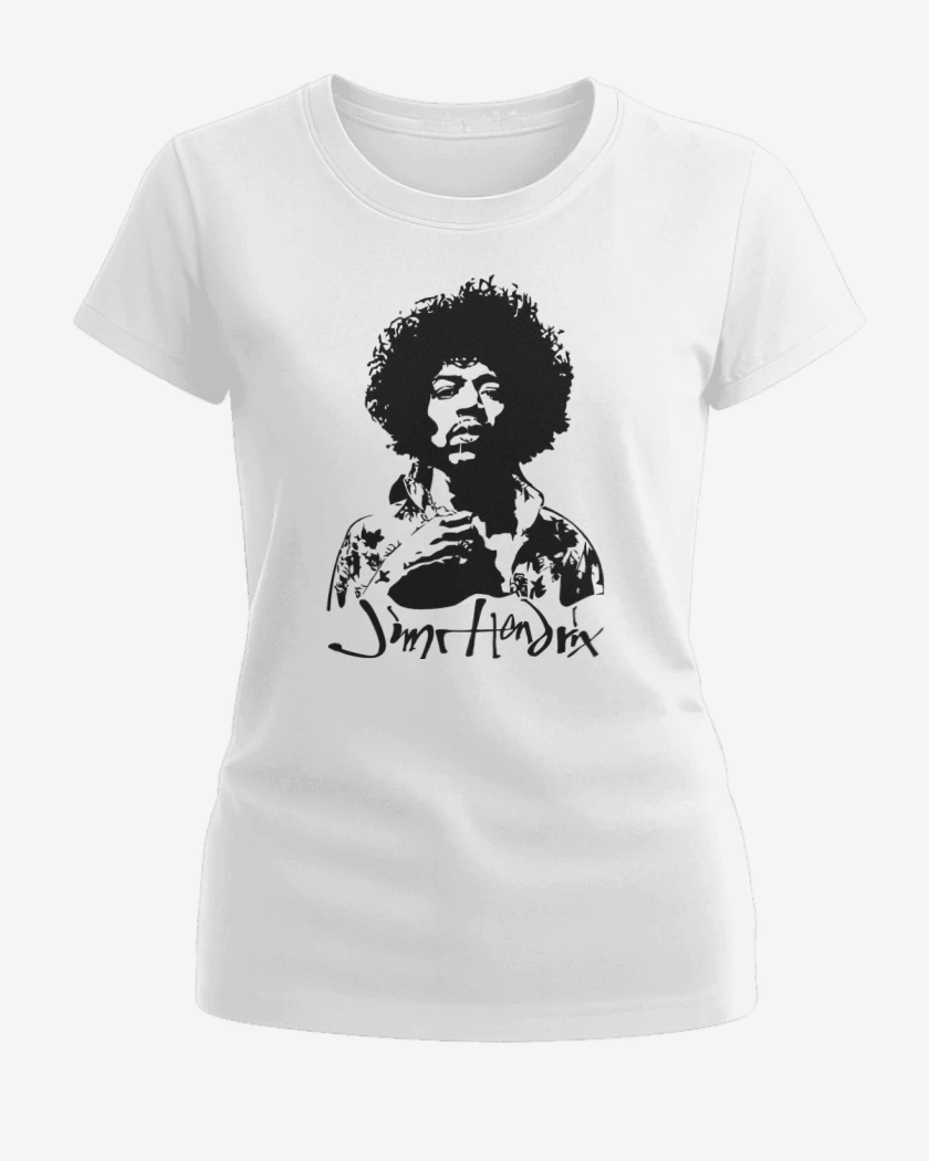 Polera de Mujer Blanco de Jimi hendrix