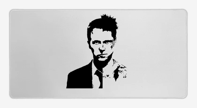 Mouse pad Gamer Blanco de Narrador & Tyler