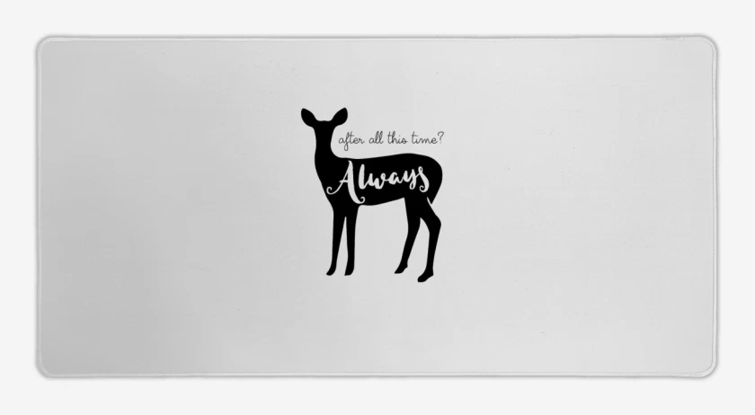 Mouse pad Gamer Blanco de Patronus Always