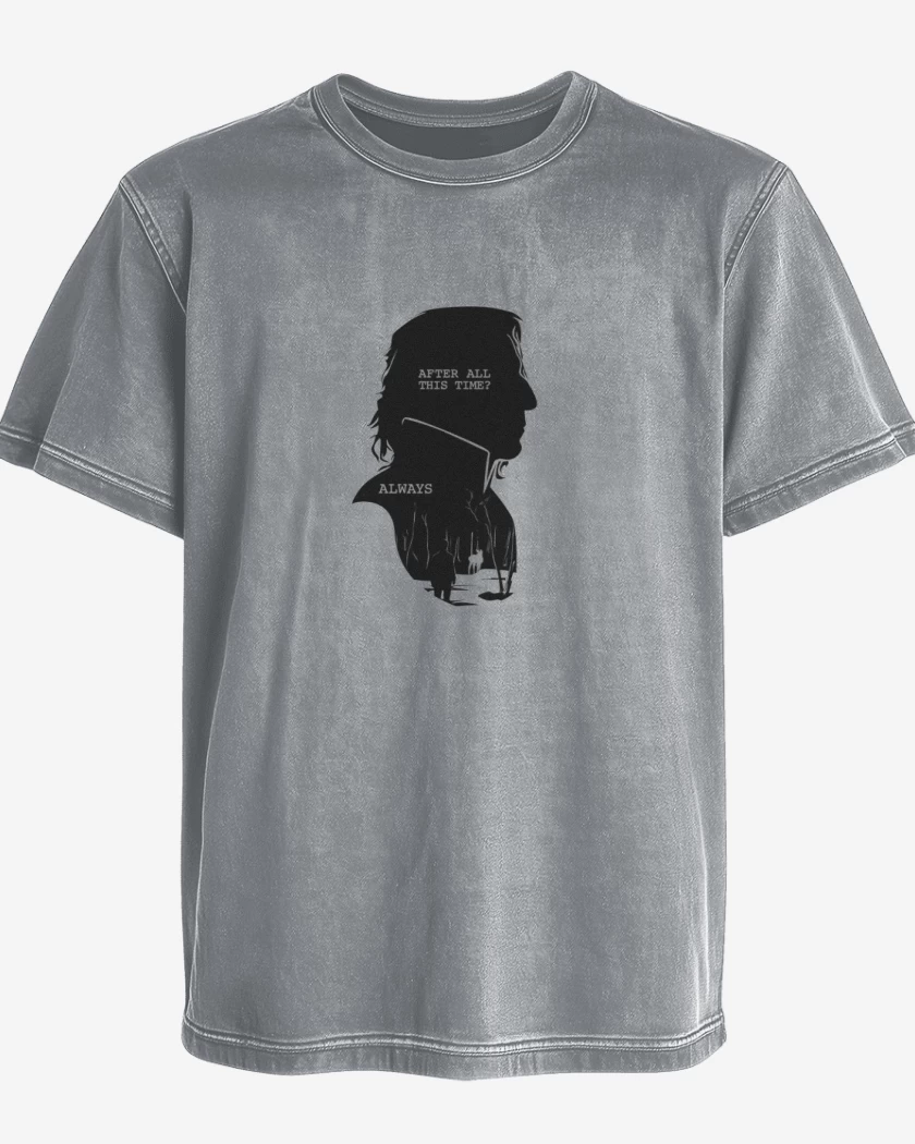 Polera desgastada Snape always
