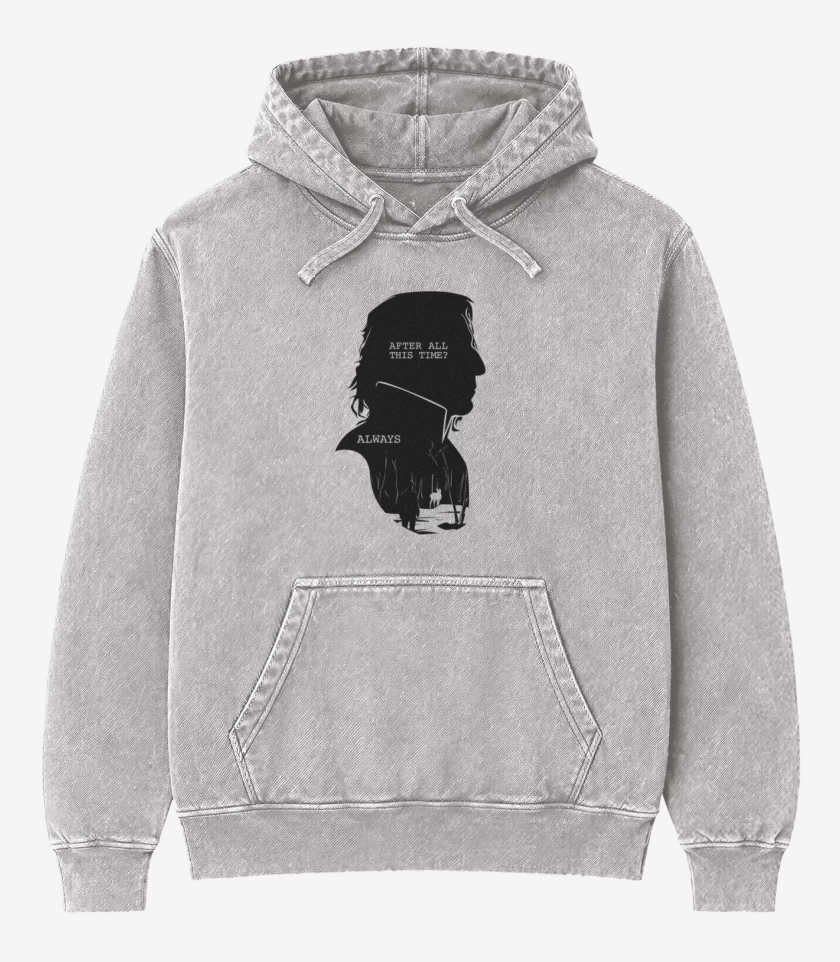 Poleron Canguro Acid Wash Gris Melange de Snape always