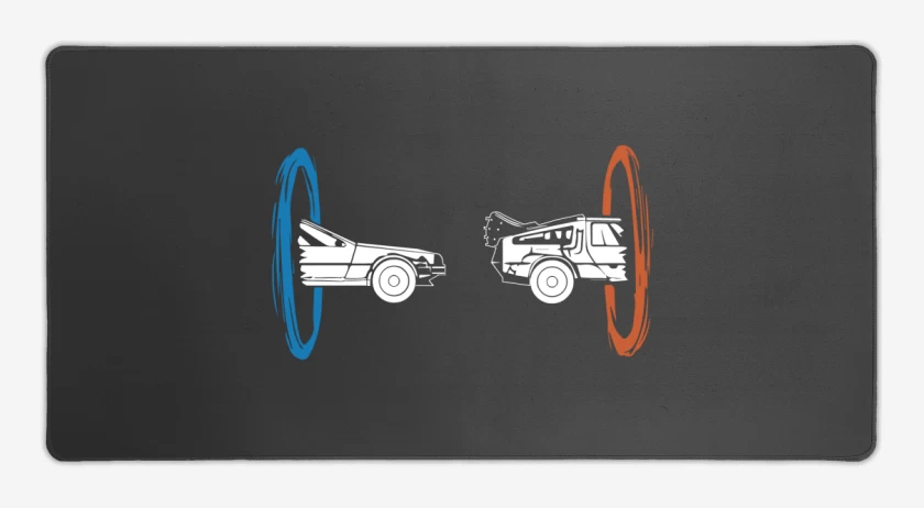 Mouse pad Gamer Carbon de Portal - Delorean