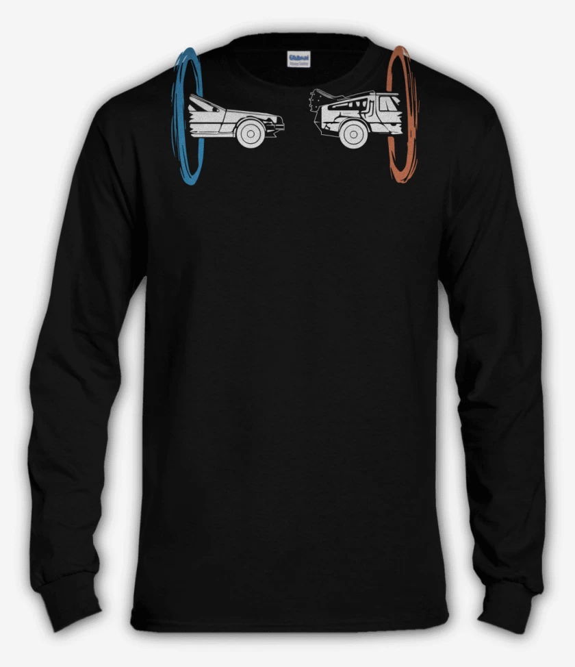 Polera manga larga Negro de Portal - Delorean