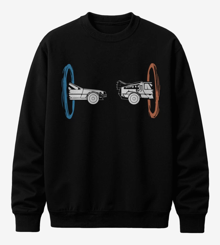Poleron polo Negro de Portal - Delorean