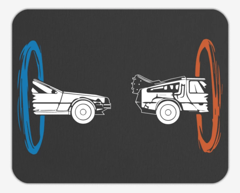Mousepad Carbon de Portal - Delorean