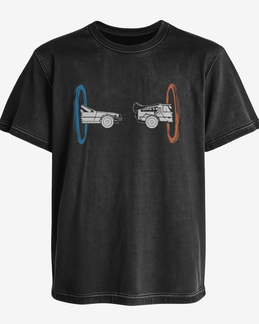 Polera desgastada Portal - Delorean