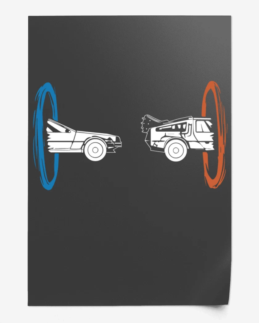 Print Carbon de Portal - Delorean