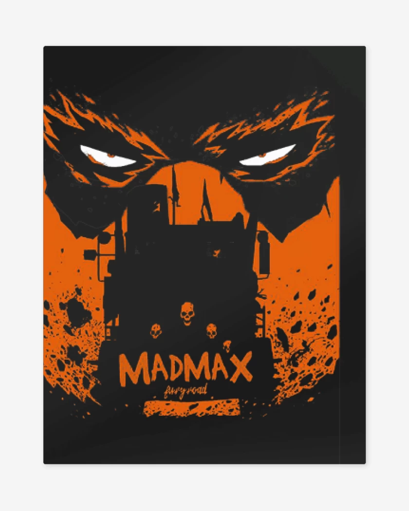 Print metalico Negro de Mad Max fury road