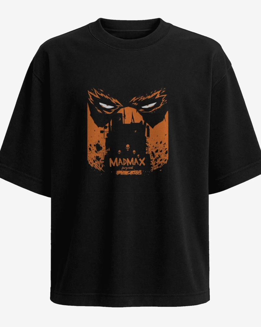 Polera Oversize Negro de Mad Max fury road