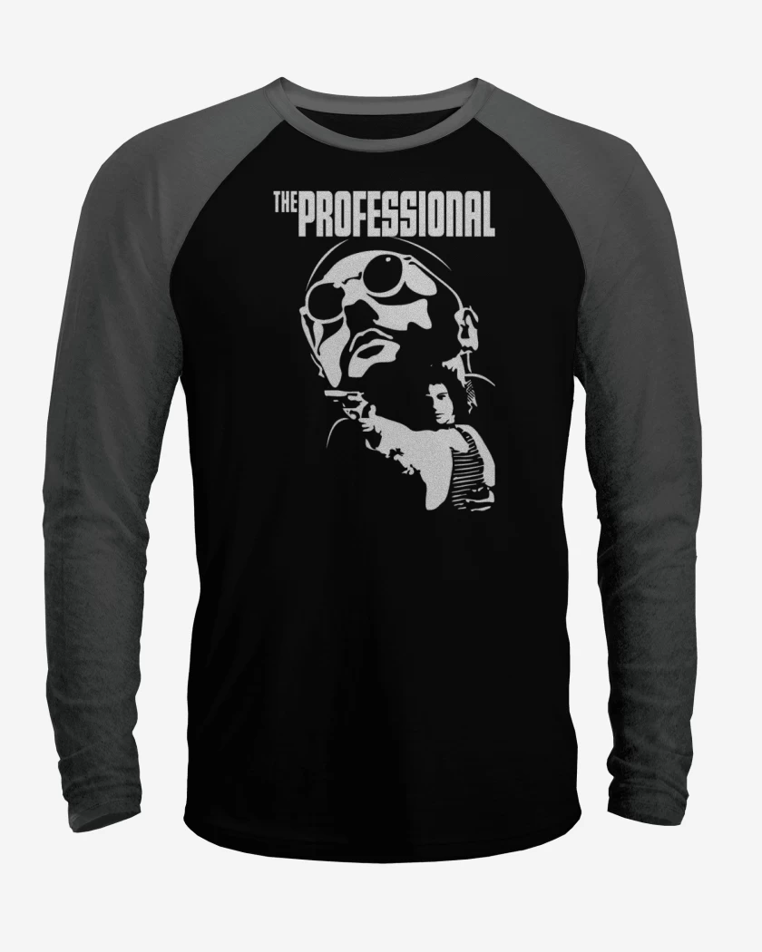 Polera Raglan Negro / Negro Heather de The professional