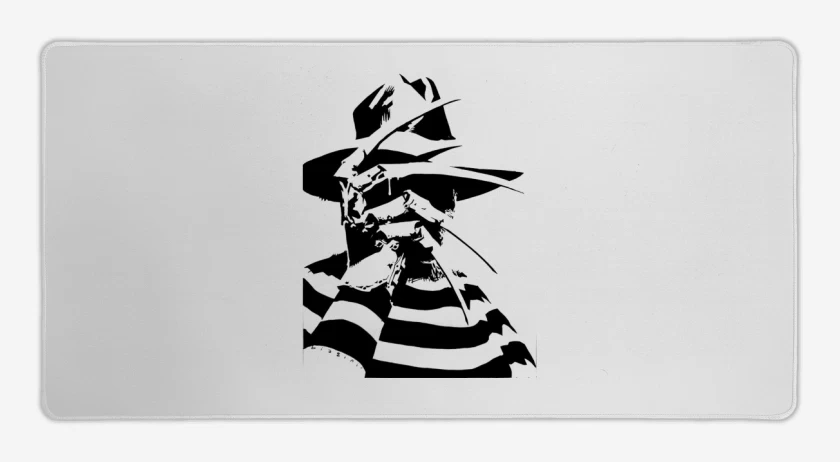 Mouse pad Gamer Blanco de Freddy Krueger